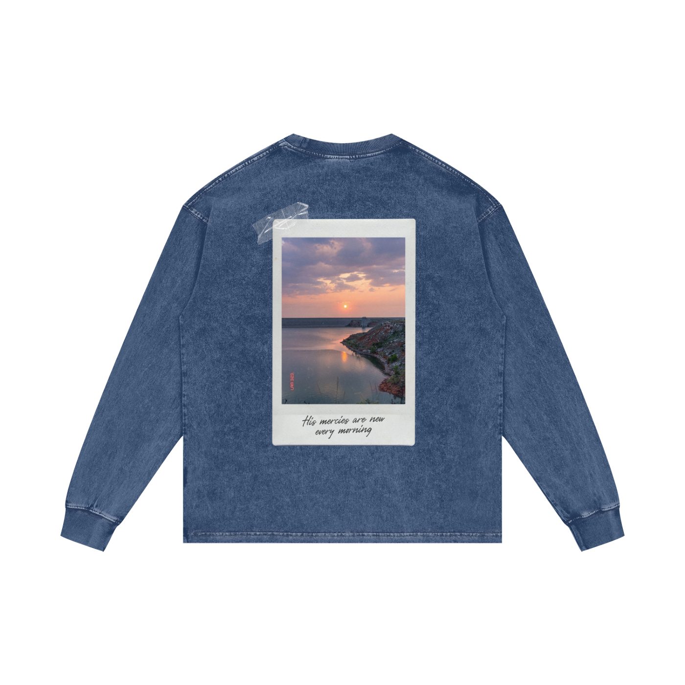 TEXAS SUNRISE II - ACID WASHED OVERSIZED LONG SLEEVE T-SHIRT