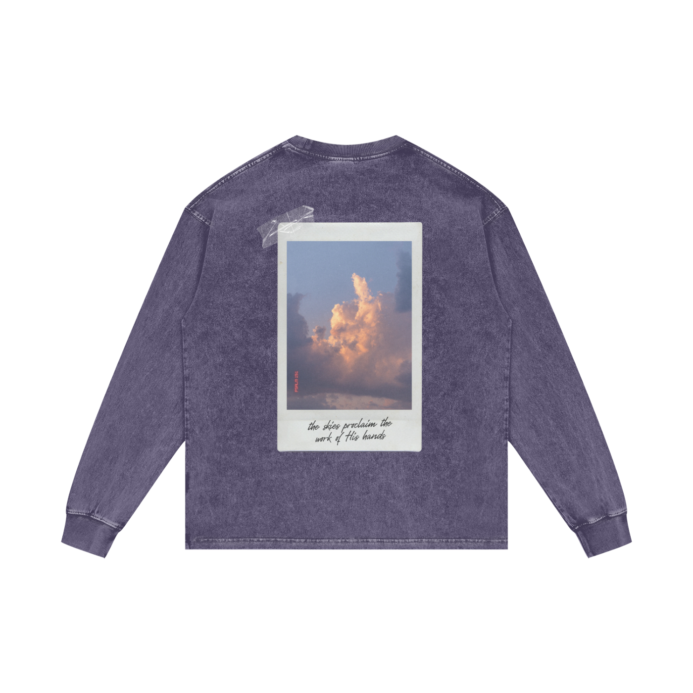 TEXAS SUNRISE — ACID WASH OVERSIZED LONG SLEEVE T-SHIRT