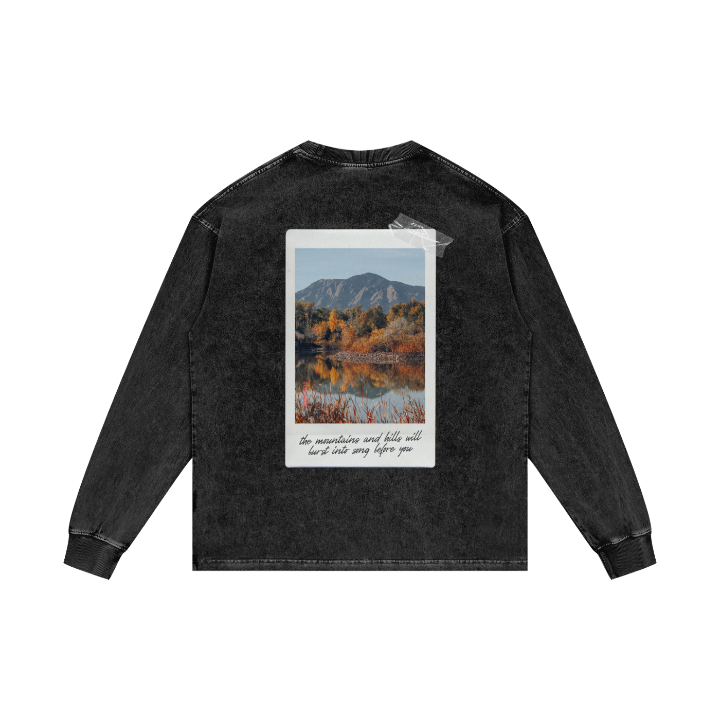 COLORADO AUTUMN - ACID WASHED OVERSIZED LONG SLEEVE T-SHIRT