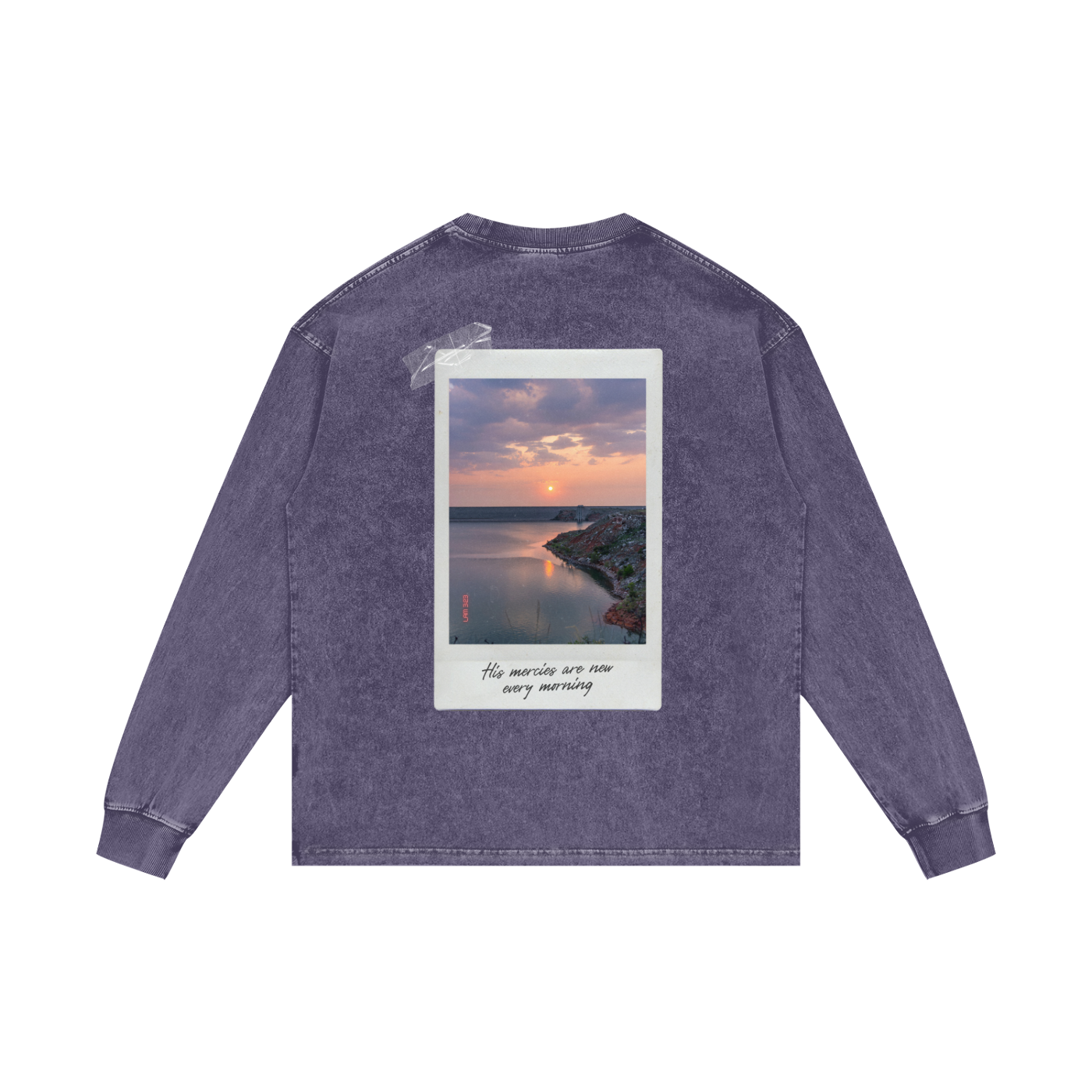 TEXAS SUNRISE II - ACID WASHED OVERSIZED LONG SLEEVE T-SHIRT