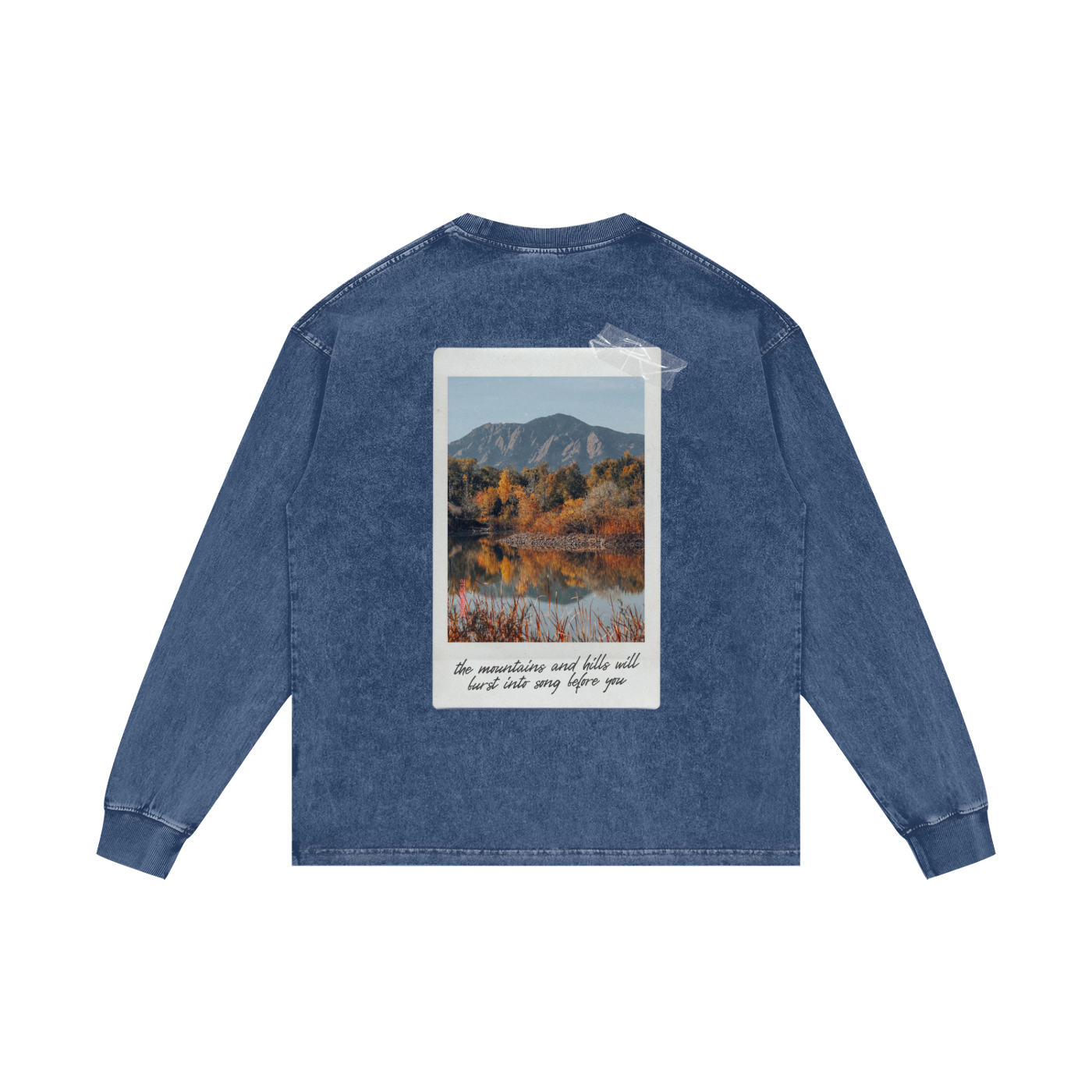 COLORADO AUTUMN - ACID WASHED OVERSIZED LONG SLEEVE T-SHIRT