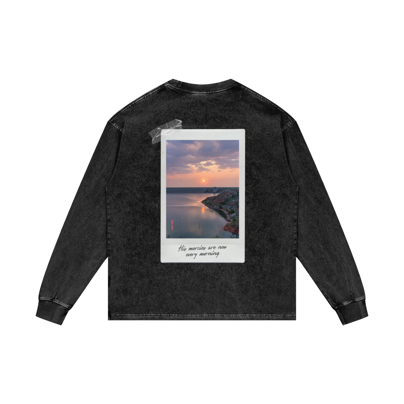 TEXAS SUNRISE II - ACID WASHED OVERSIZED LONG SLEEVE T-SHIRT
